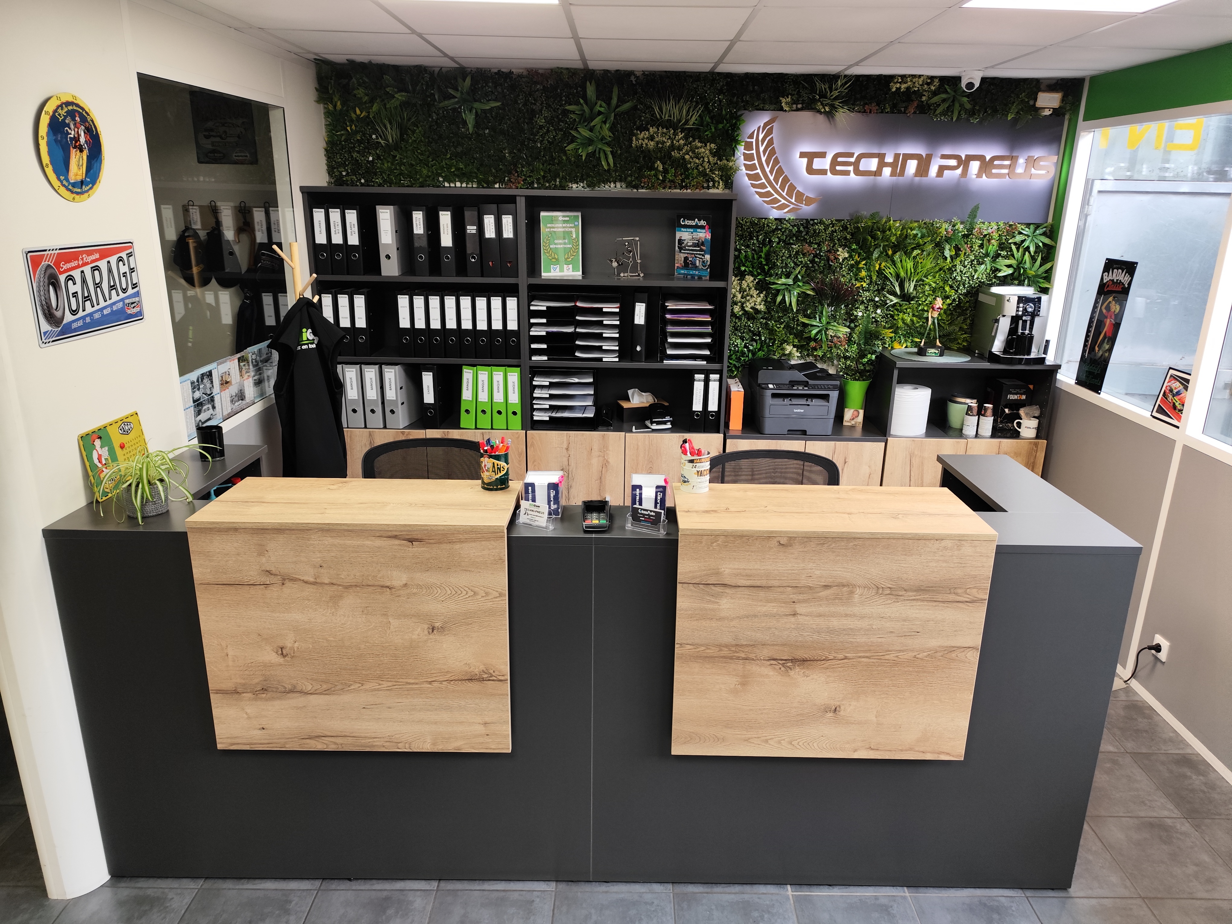 Receptie in een werkplaats