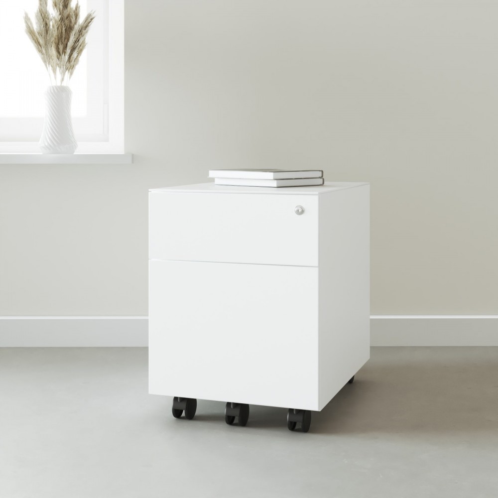 Classeur Bureau Milos Blanc