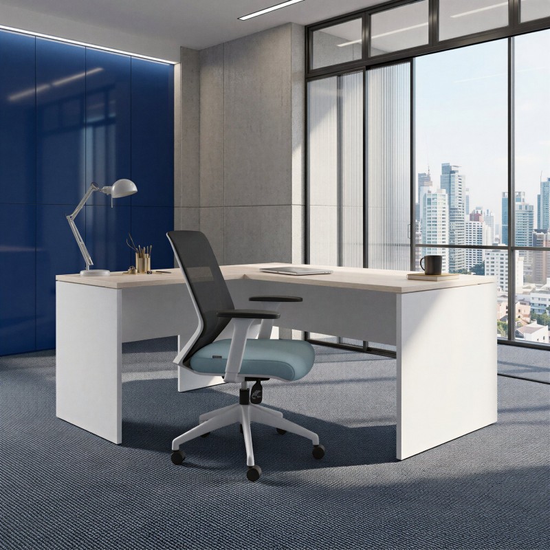 Ergonomische bureaustoel Vita White - Bikkom