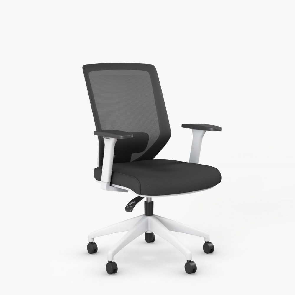 Ergonomische bureaustoel Vita White - Bikkom