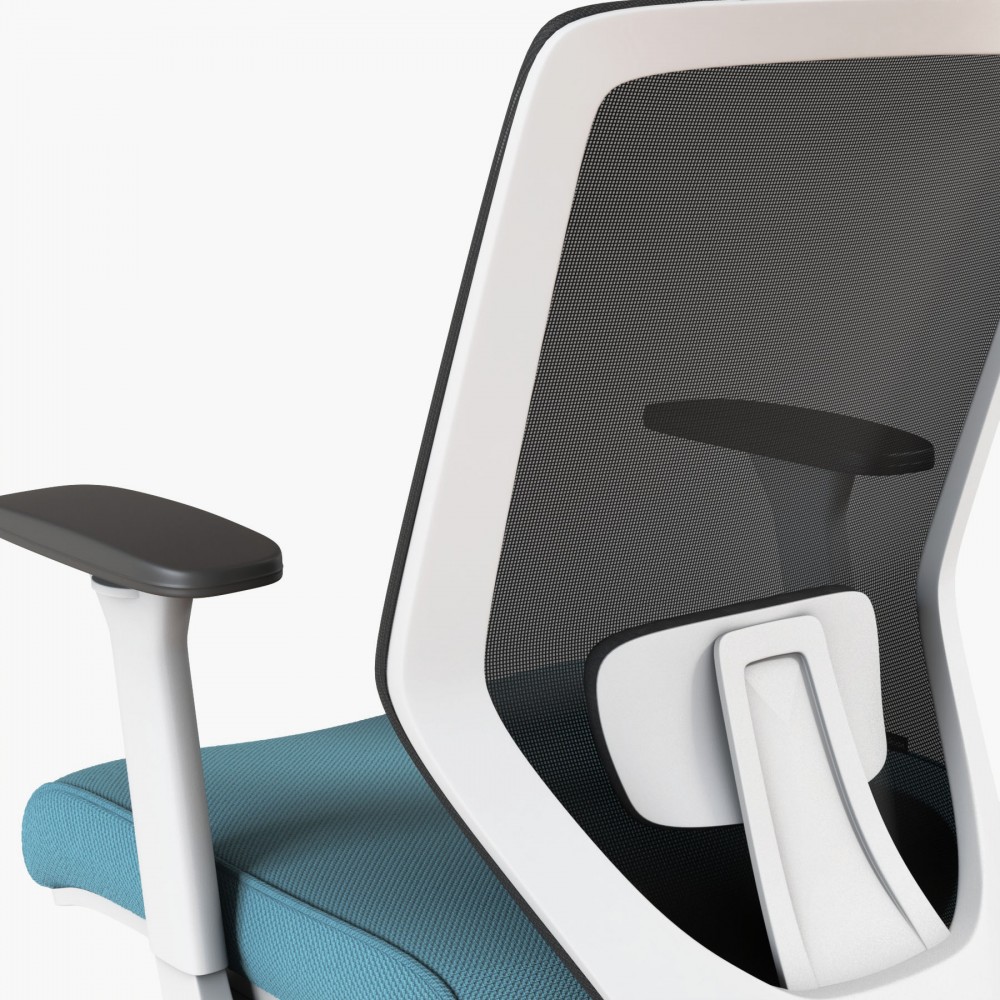 Ergonomische bureaustoel Vita White - Bikkom