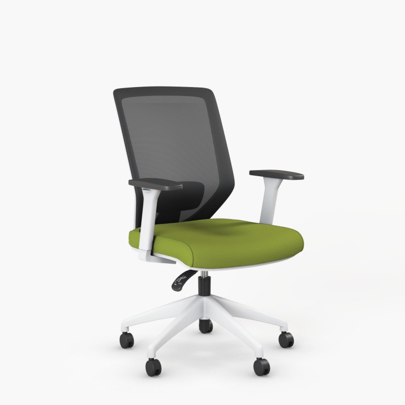Ergonomische bureaustoel Vita White - Bikkom