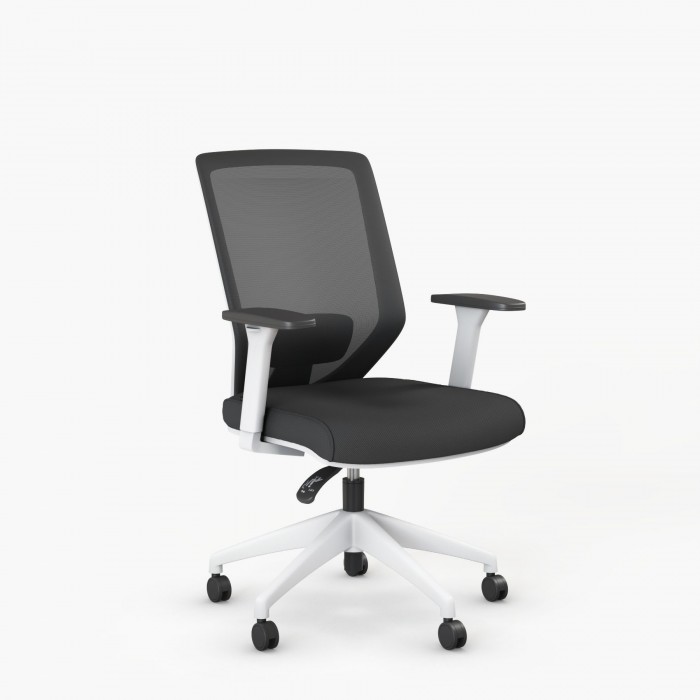 Ergonomische bureaustoel Vita White - Bikkom