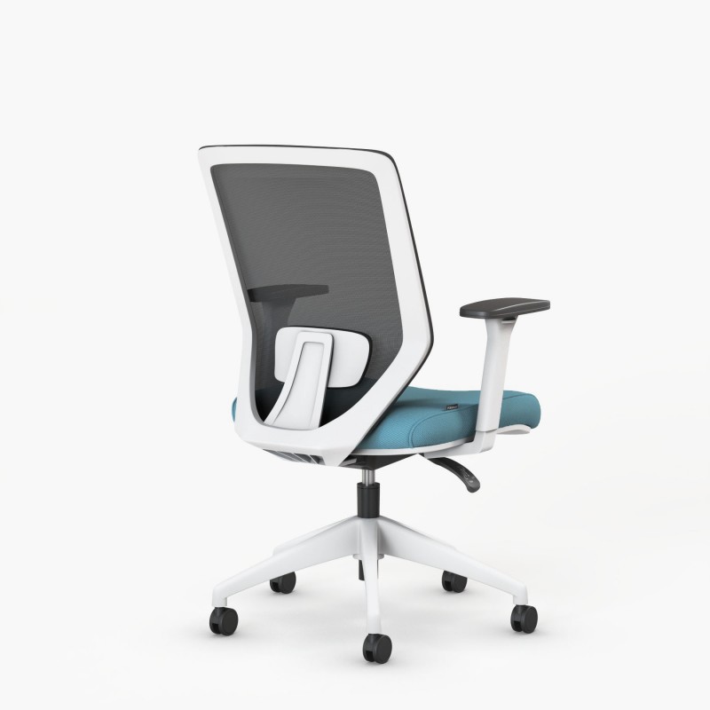 Ergonomische bureaustoel Vita White - Bikkom
