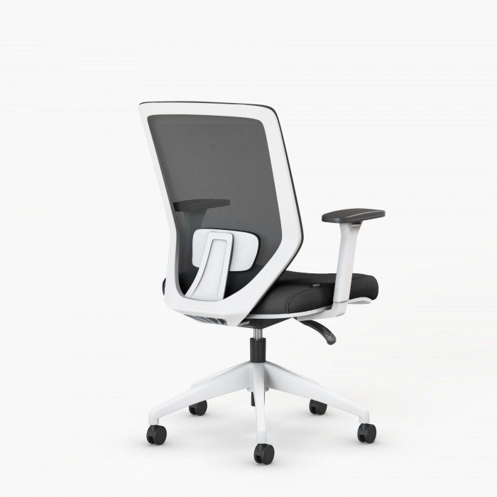 Ergonomische bureaustoel Vita White - Bikkom