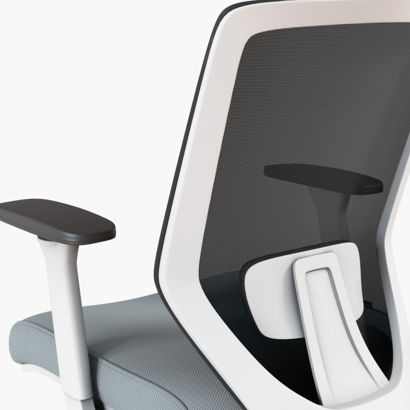 Ergonomische bureaustoel Vita White - Bikkom