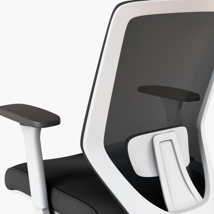 Ergonomische bureaustoel Vita White - Bikkom