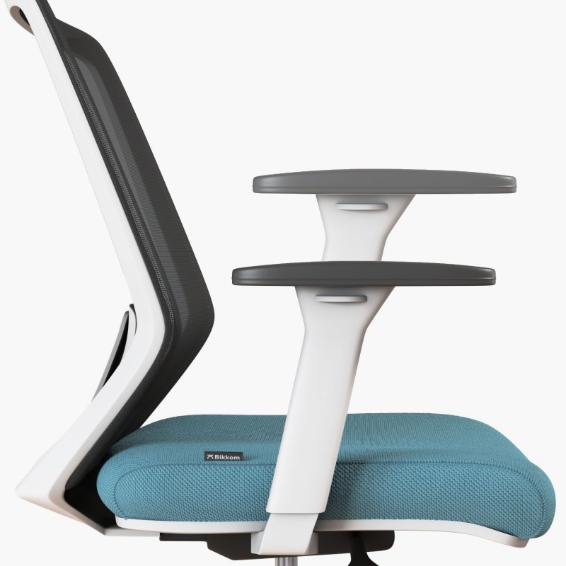 Ergonomische bureaustoel Vita White - Bikkom