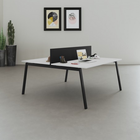 Kantoorbureau multiplace Bench Olena Noir - Bikkom