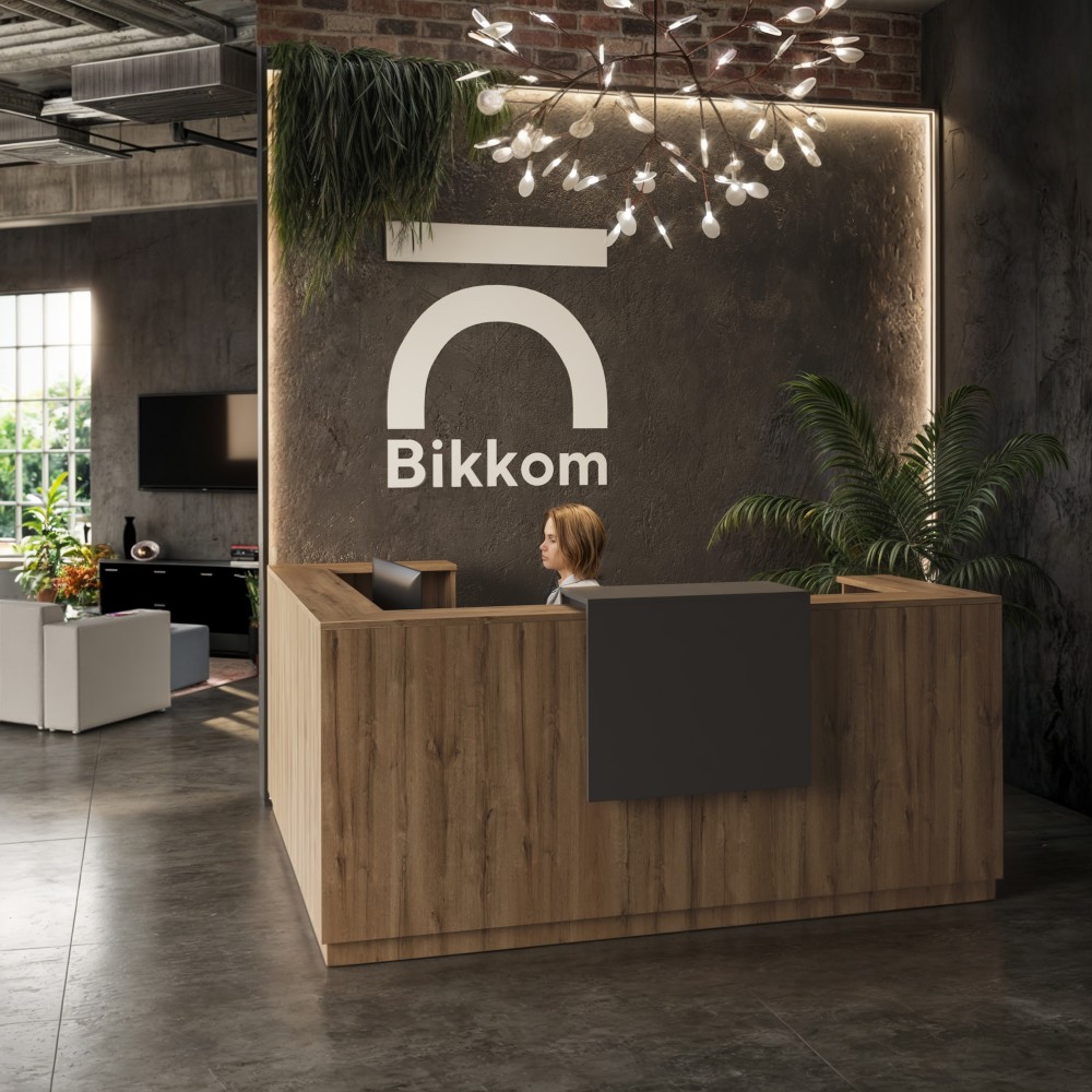 Receptiebalie in L-vorm Duomo  - Bikkom