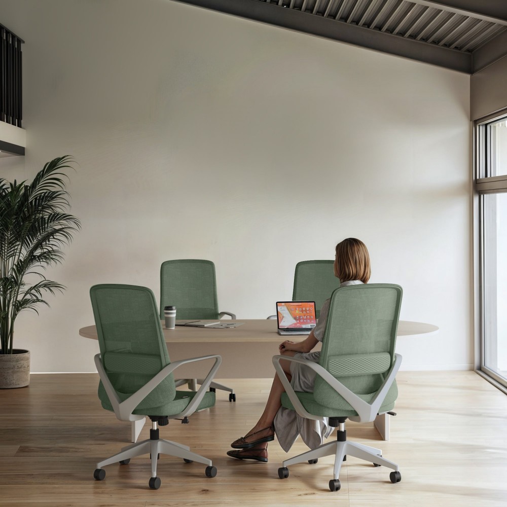 Table de réunion Alfa avec chaises Bikkom