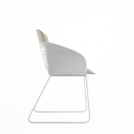 chaise lorena kaki profil