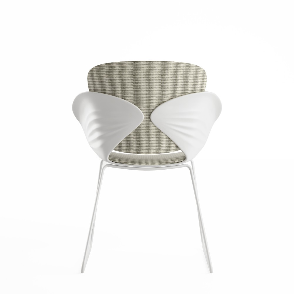 chaise lorena kaki profil