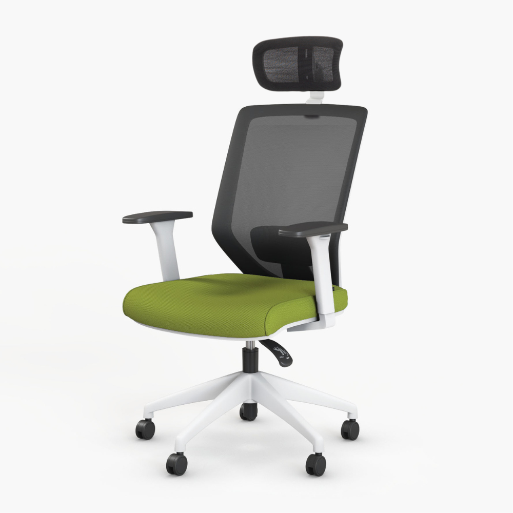 Ergonomische bureaustoel Vita White Plus - Bikkom