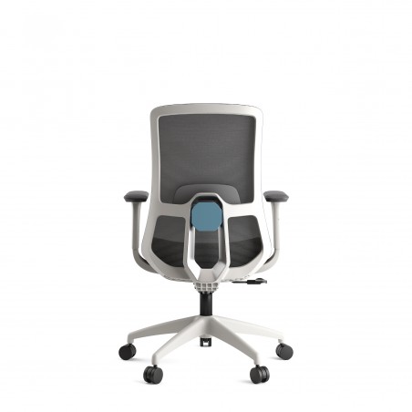 Chaise Sofia Grey vue arrière avec réglage lombaire