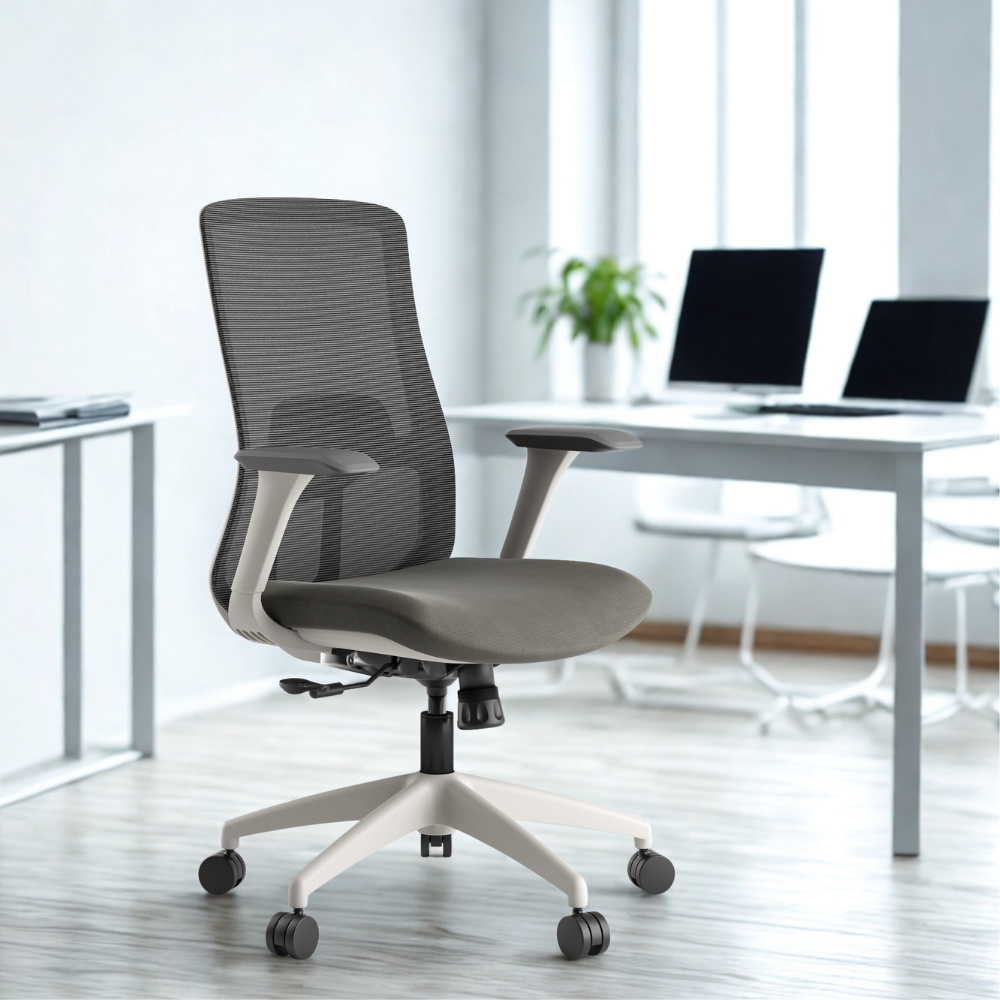 Roulettes et base grise Sofia Grey