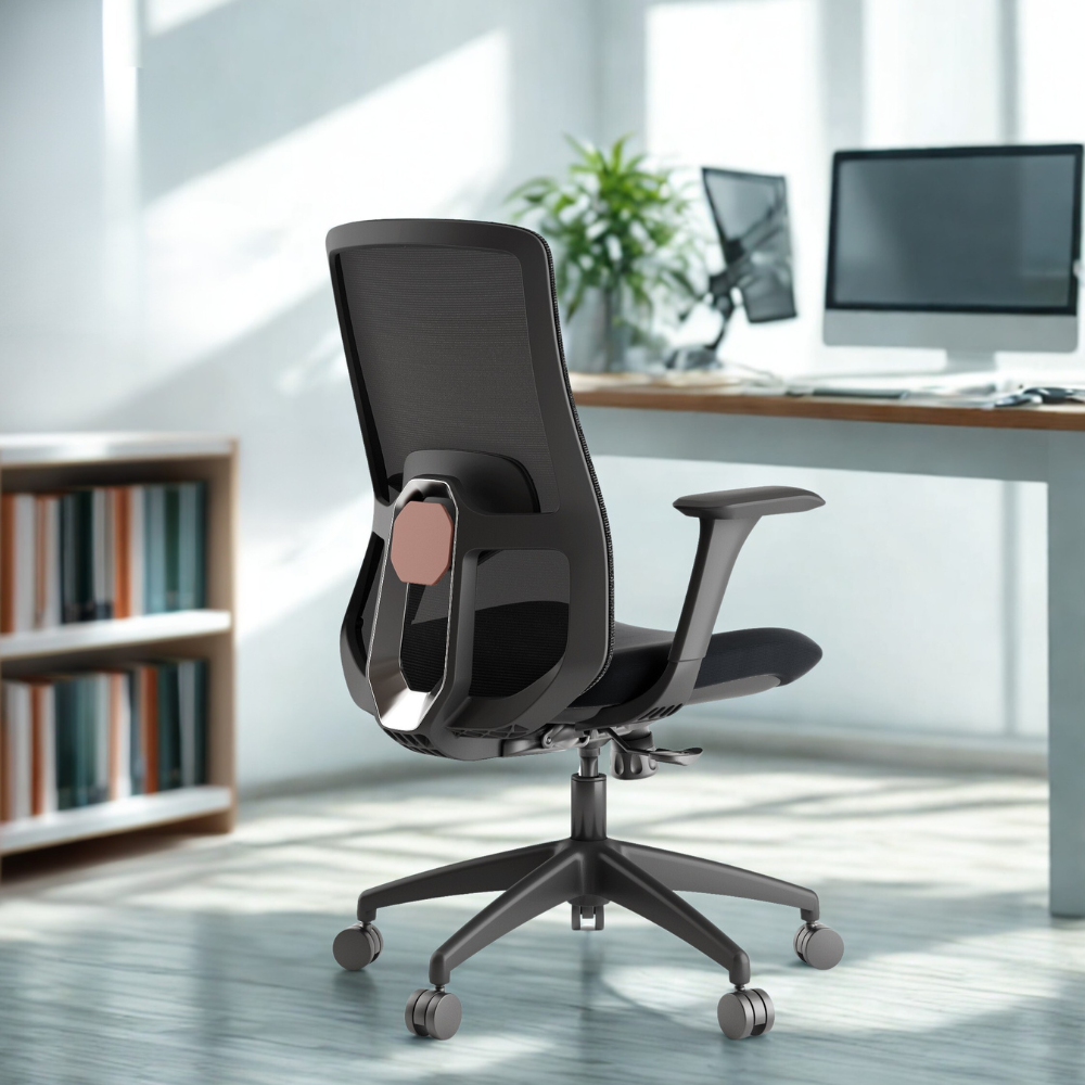 Chaise Sofia Black avec roulettes