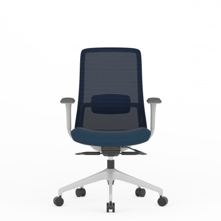 Chaise de bureau Emma Grey : Bleu