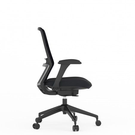 Vue latérale – chaise de bureau Emma