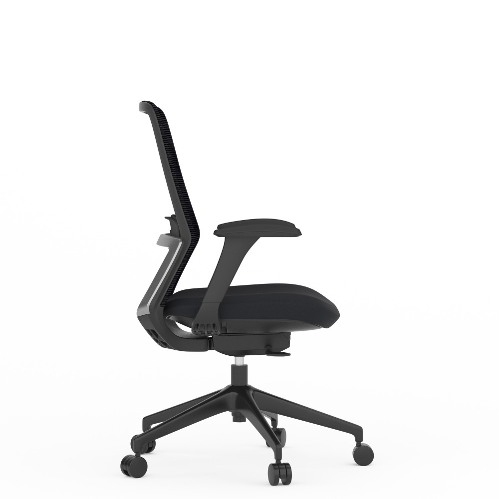 Vue latérale – chaise de bureau Emma