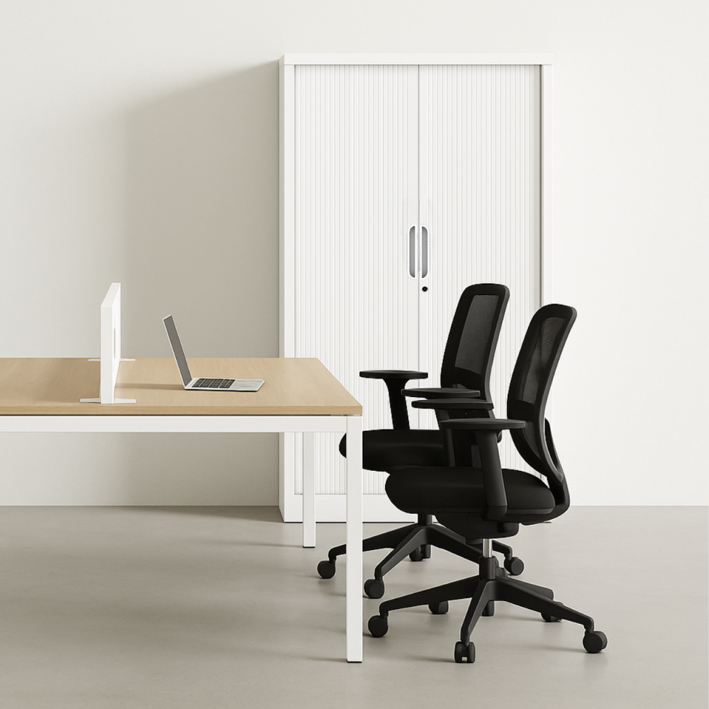 Armoire à rideaux Helios argent