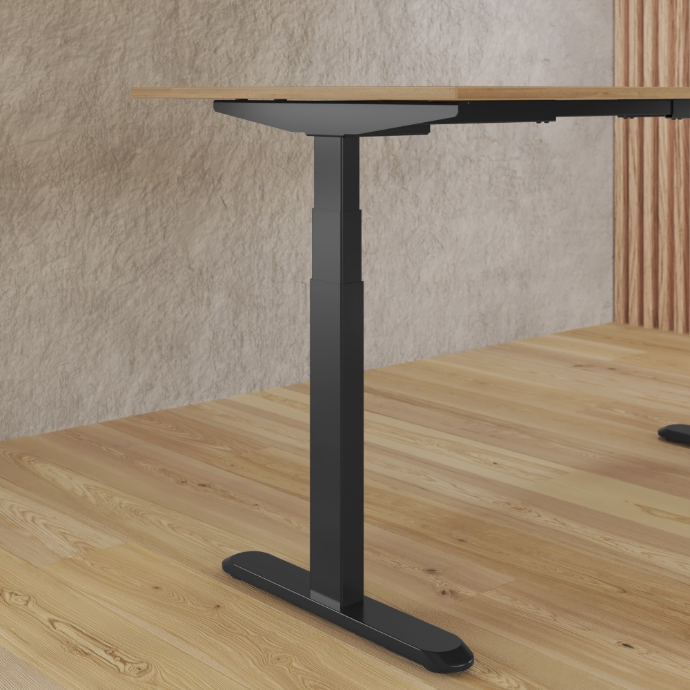 Escritorio regulable en altura Zenit negro