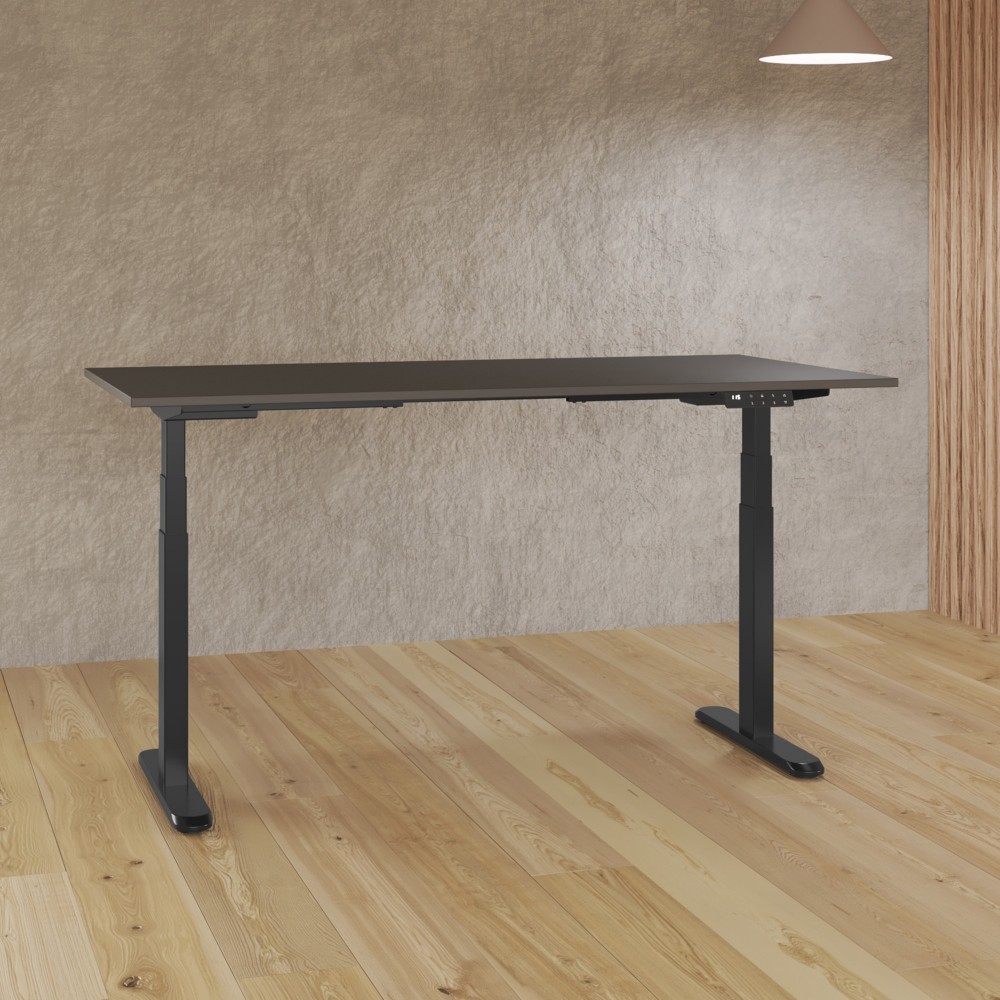 Escritorio Zenit en negro  y grafito