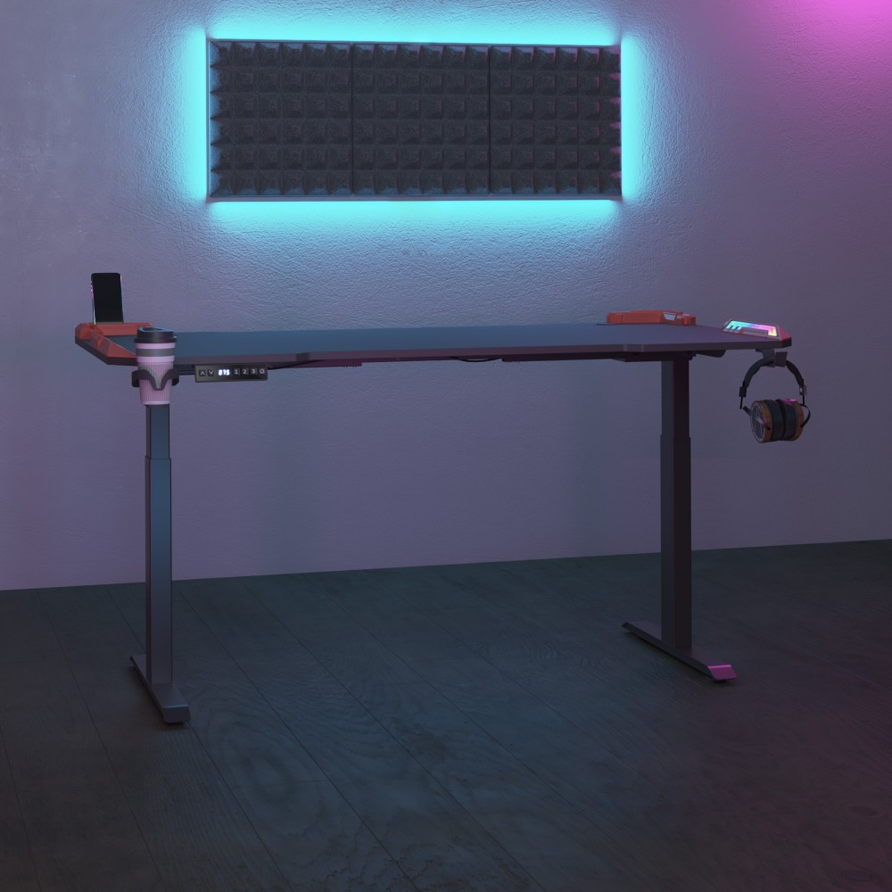 Verstelbaar Gaming bureau Nexa Pulse