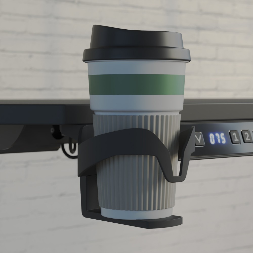 Gaming bureau met LED Nexa Pulse, bekerhouder