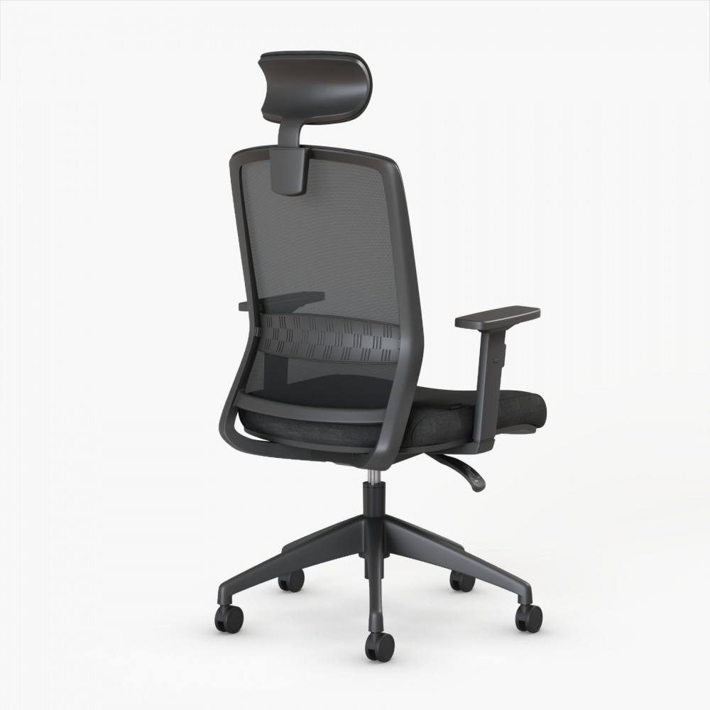 Ergonomische bureaustoel Gala Black - Bikkom