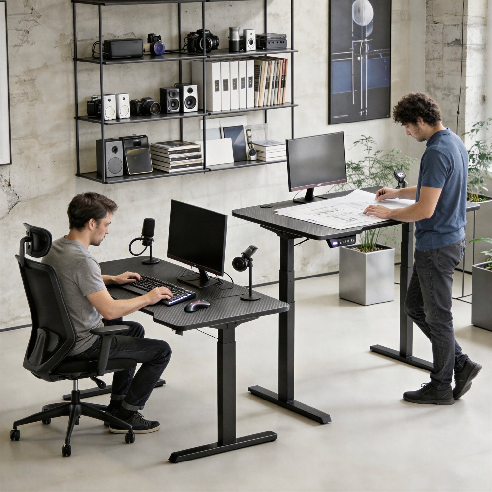 Gaming bureau met kabeldoorvoer Aero