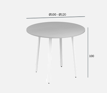 Afmetingen statafel Genius Rond