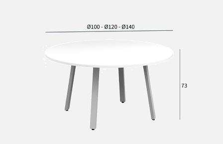 Afmetingen Genius Rond White