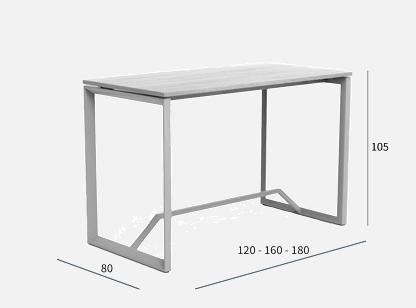 Afmetingen statafel Regina