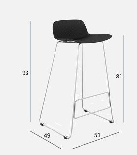 Afmetingen Omelia barkruk