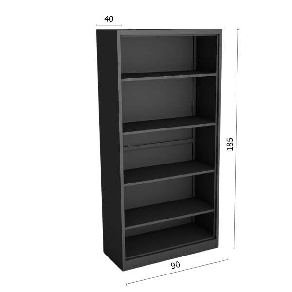 Étagère ouverte Hera – blanc et noir