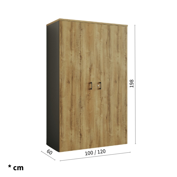 Afmetingen Garderobekast Helios