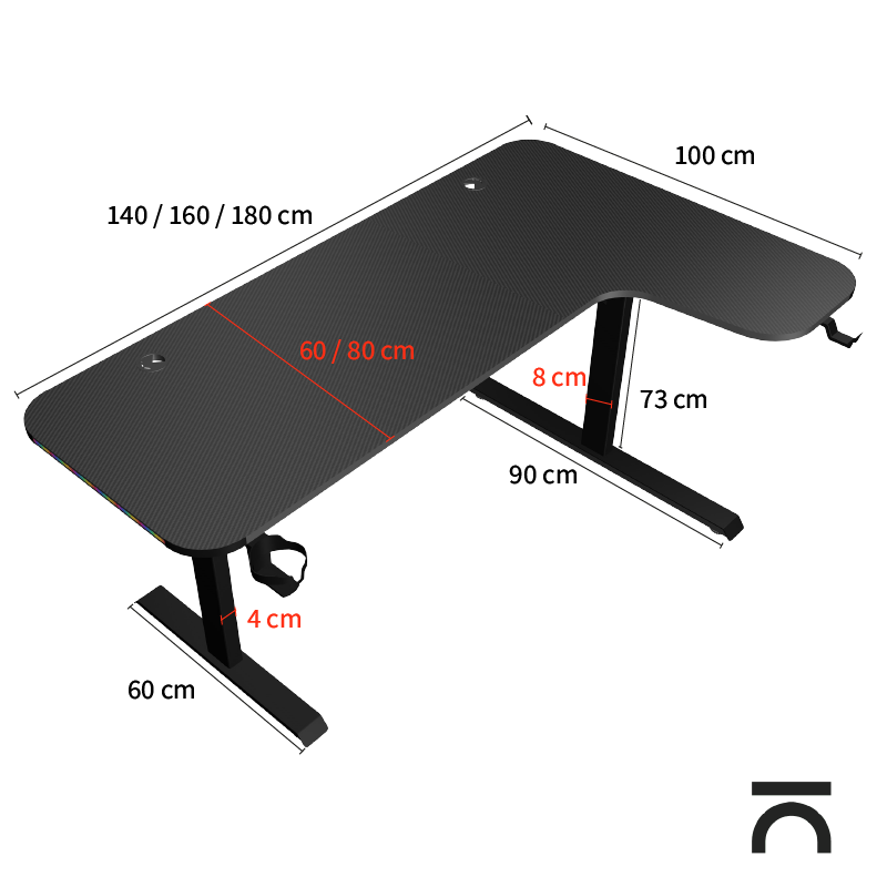 L-vormig gamebureau Nexa L