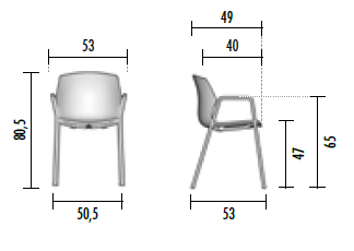 Afmetingen Natalia 4 poten