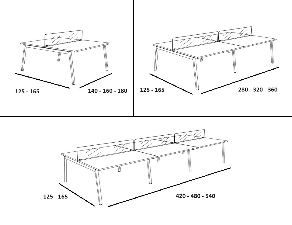 Afmetingen Bench Olena Black