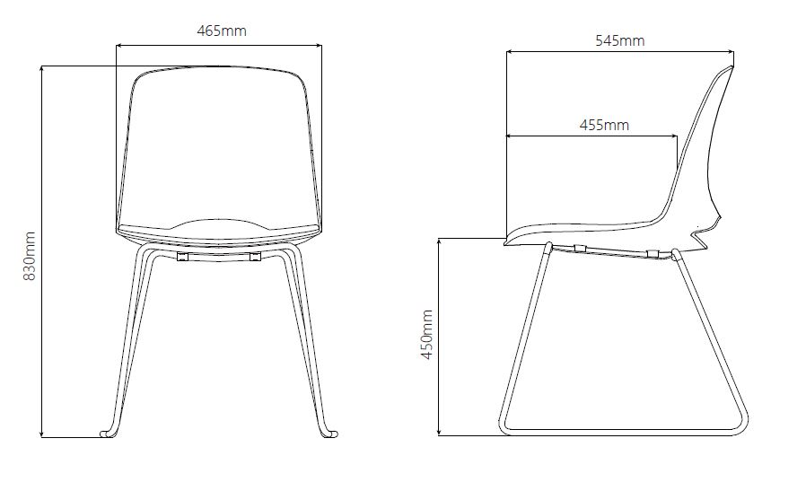 Afmetingen Lua met sledeframe