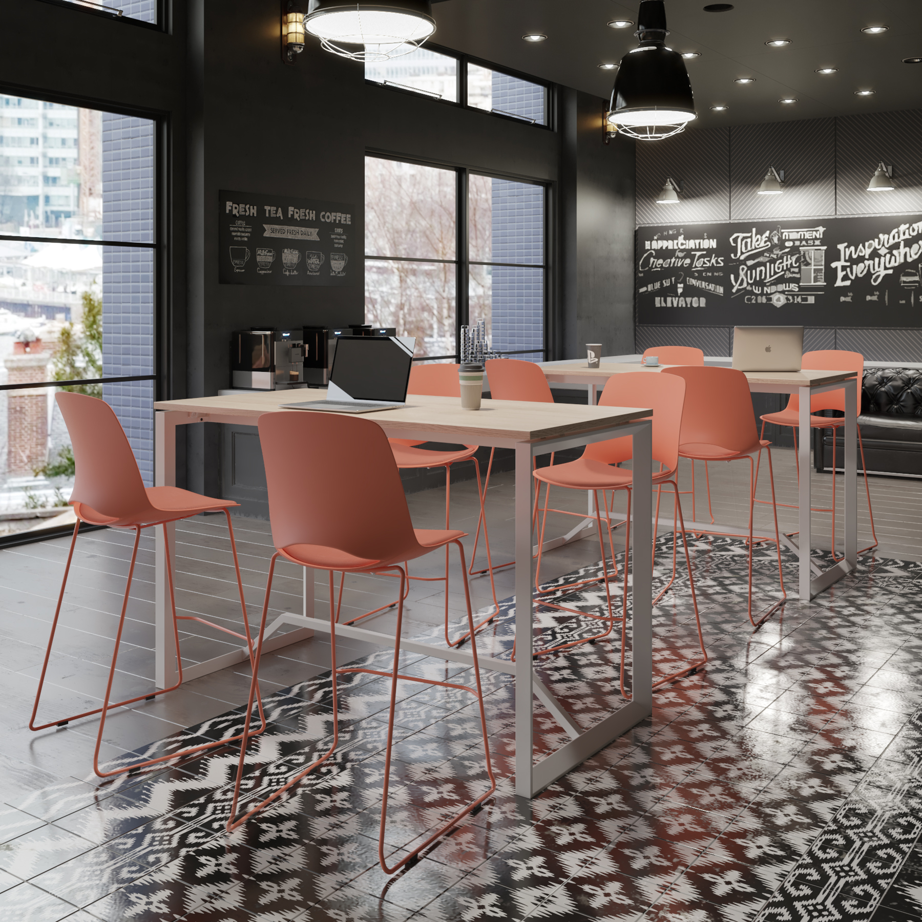 Lua Barkruk-set van 2 stuks