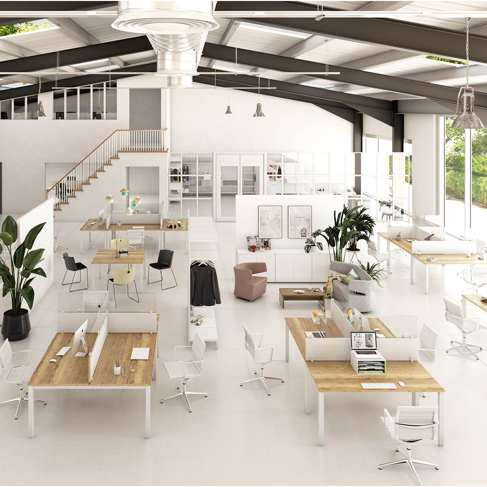 Idara White Gestoffeerd Bezoekersstoel