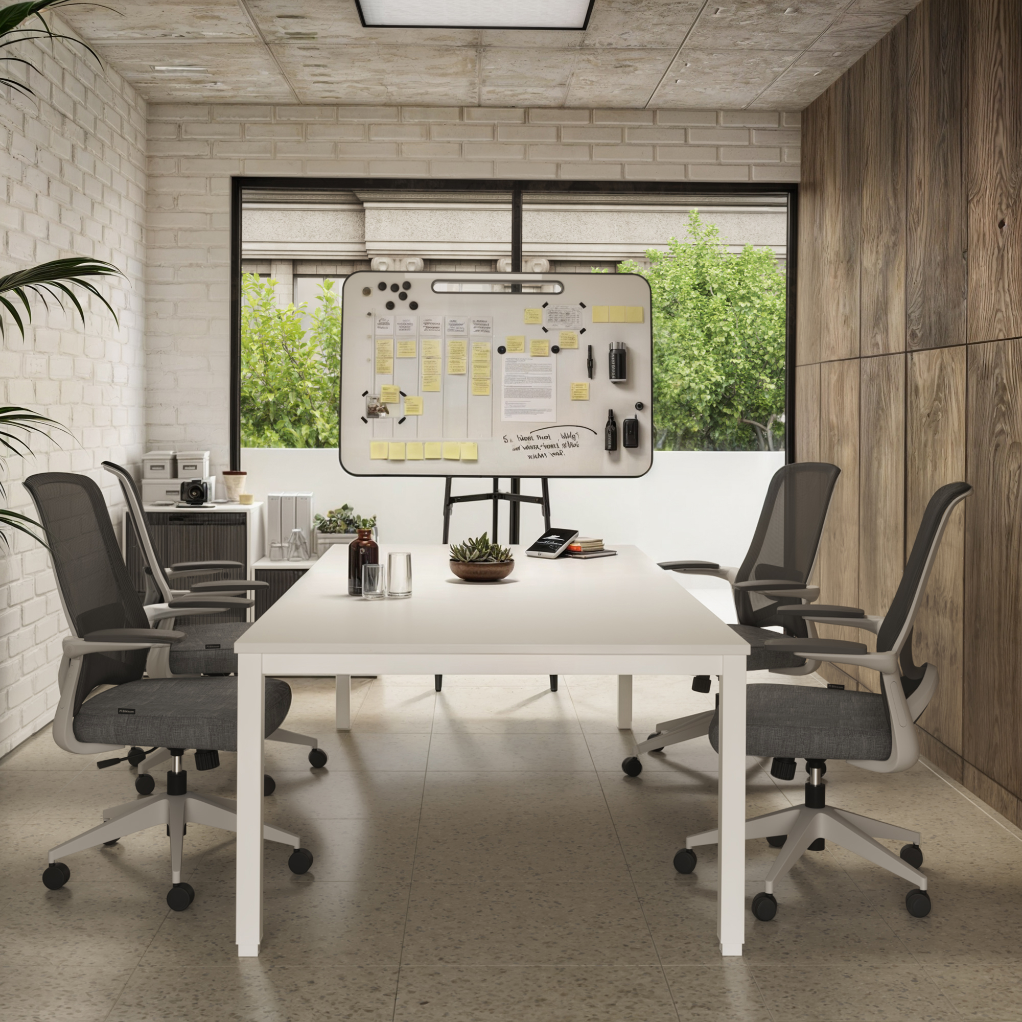 Pakket: Vergadertafel Modus + 4 stoelen