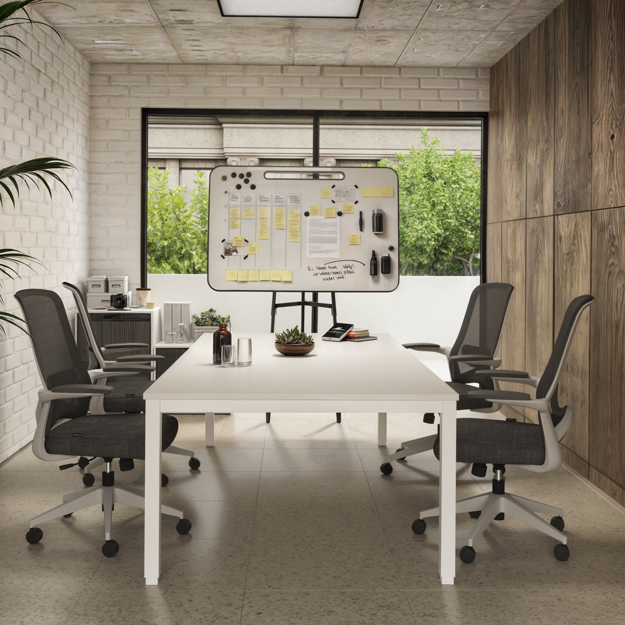 Pakket: Vergadertafel Modus + 4 stoelen