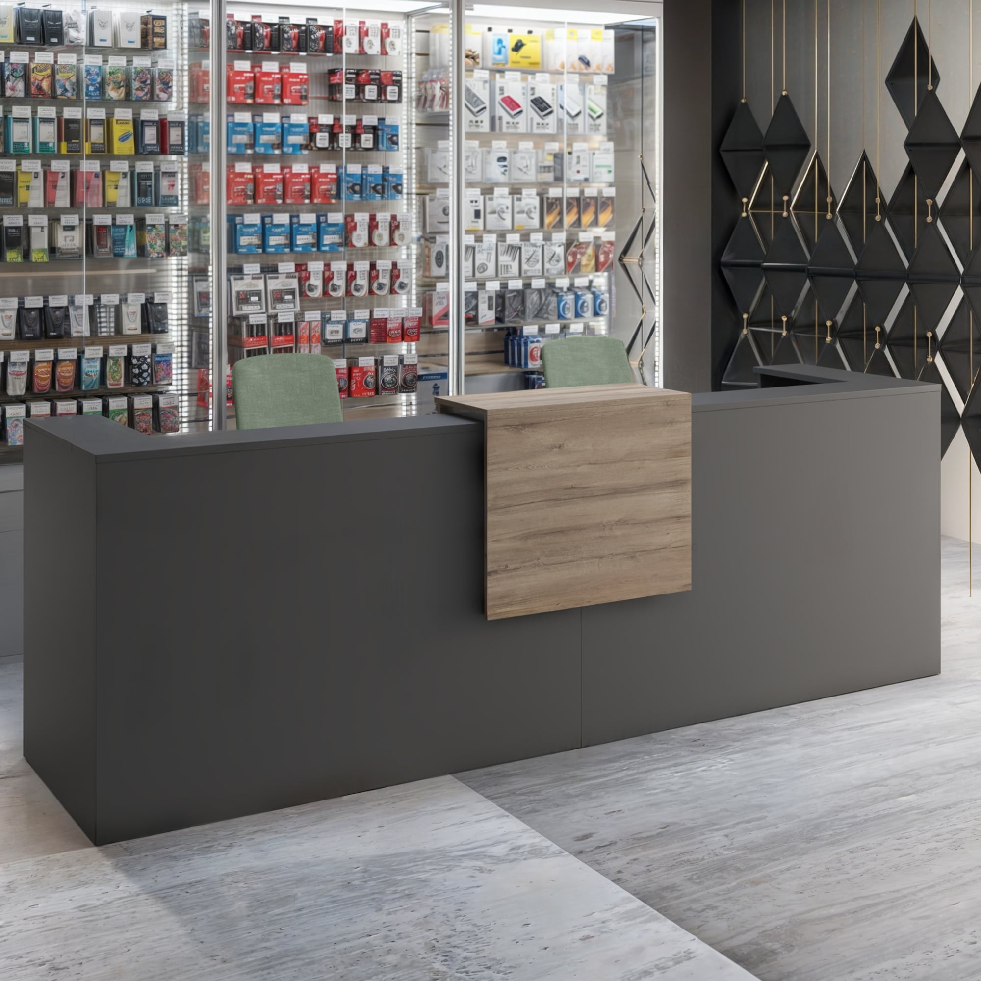 Pakket: Receptiebalie Sotto + 2 stoelen