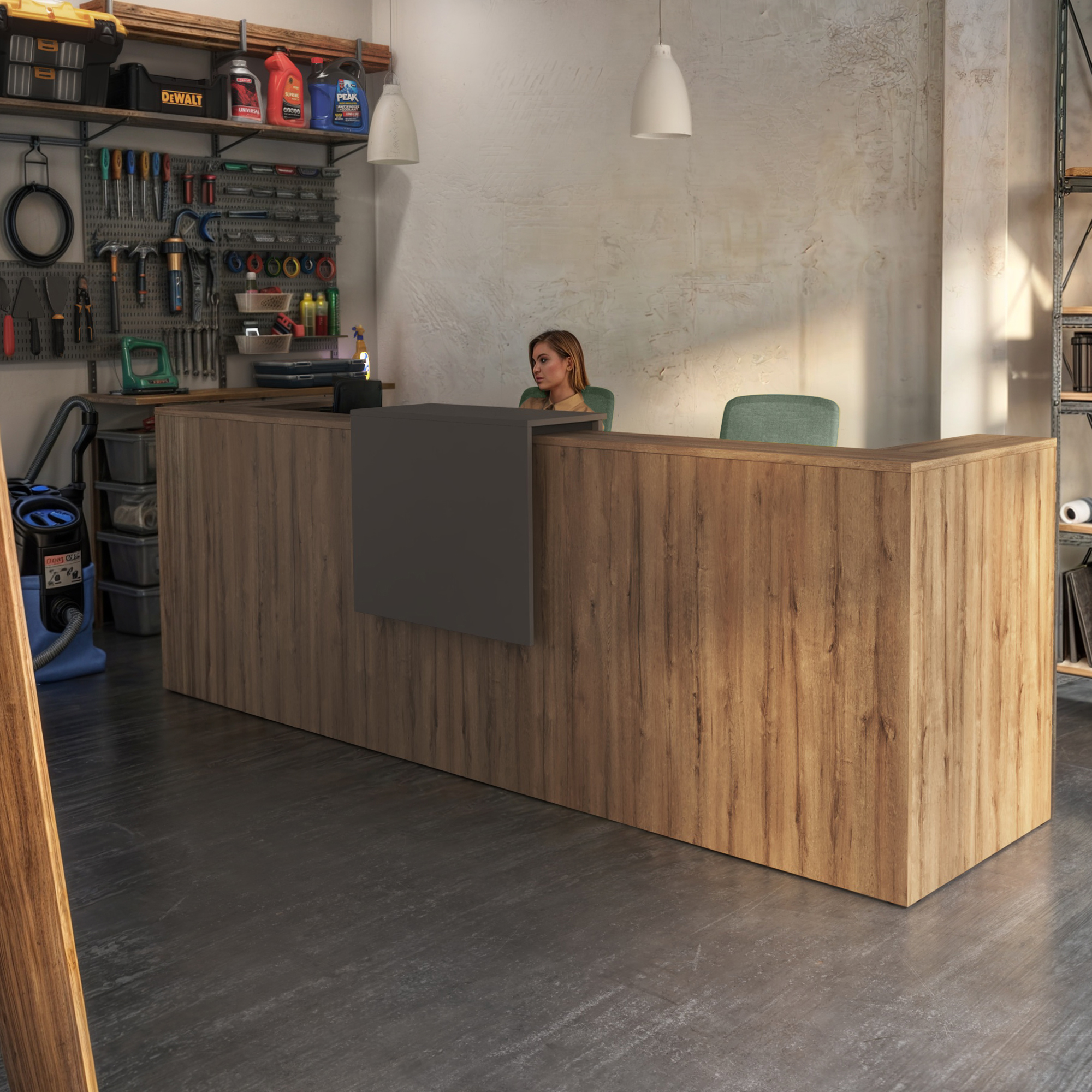 Pakket: Receptiebalie Sotto + 2 stoelen + 2 rolcontainers