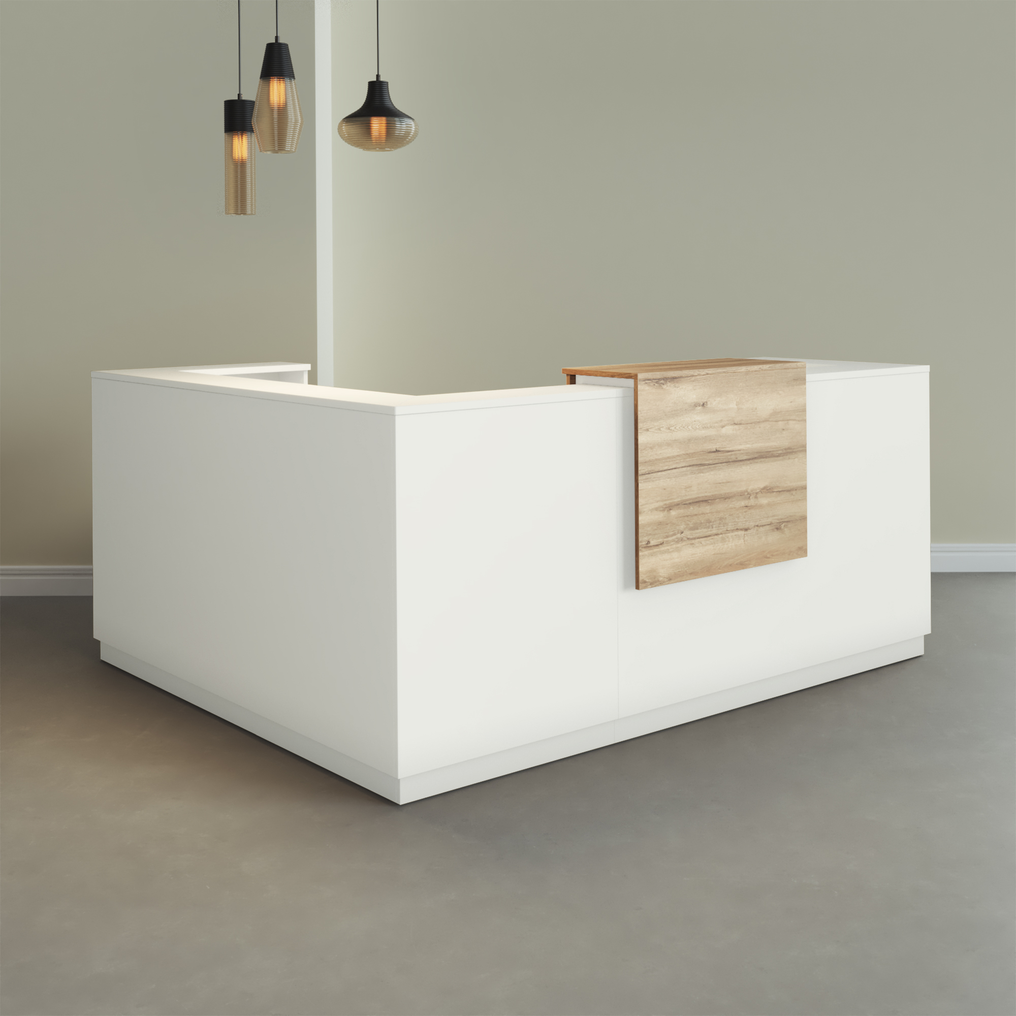 Receptiebalie in L vorm Duomo