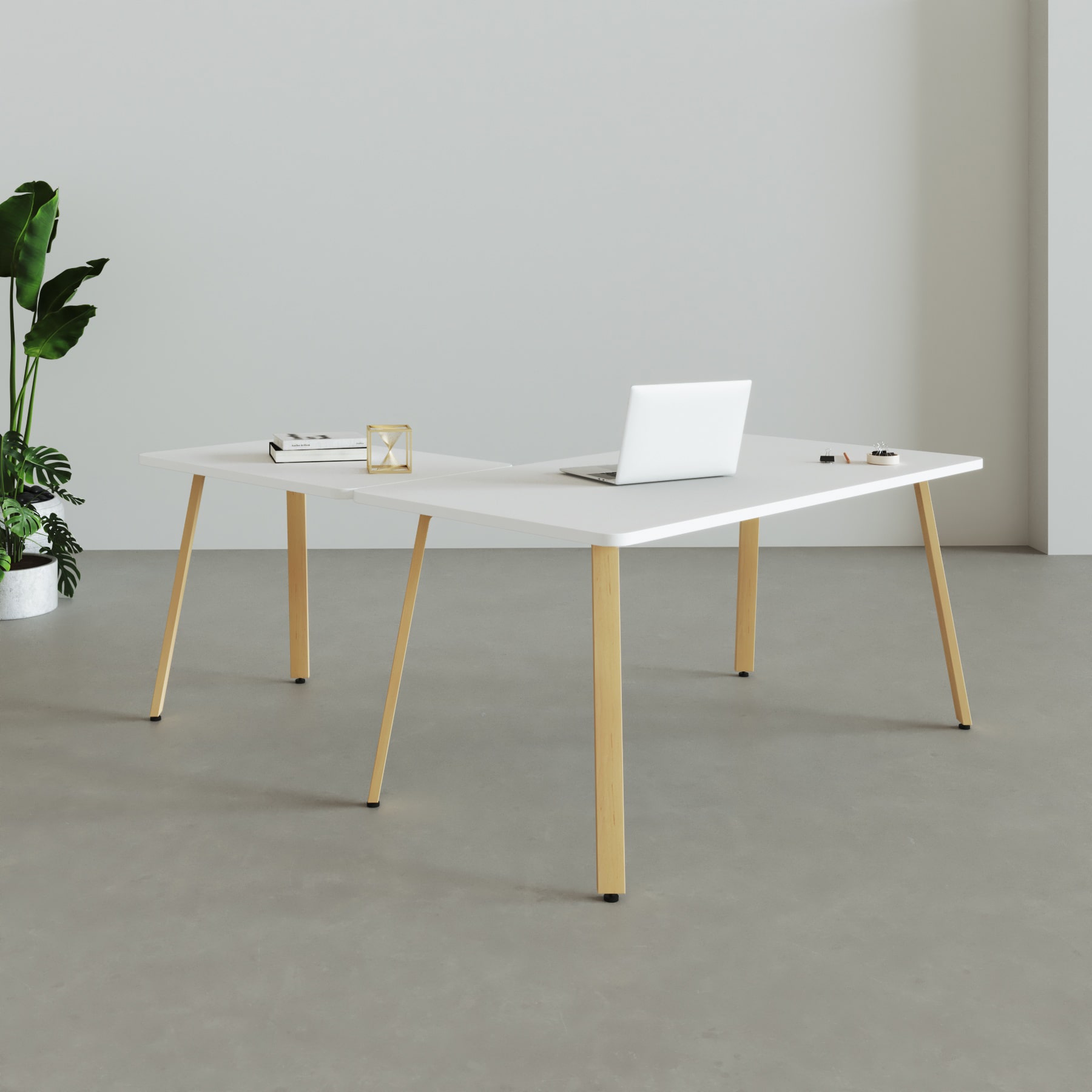 Hoekbureau Genius Wood